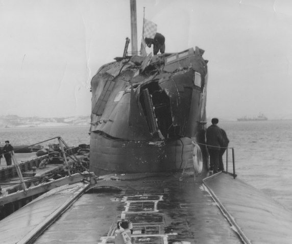 russian sub damage