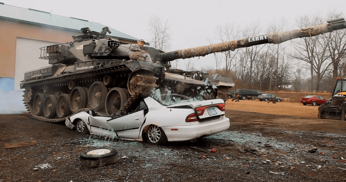 This military theme park lets you drive tanks, crush cars, and shoot machine guns