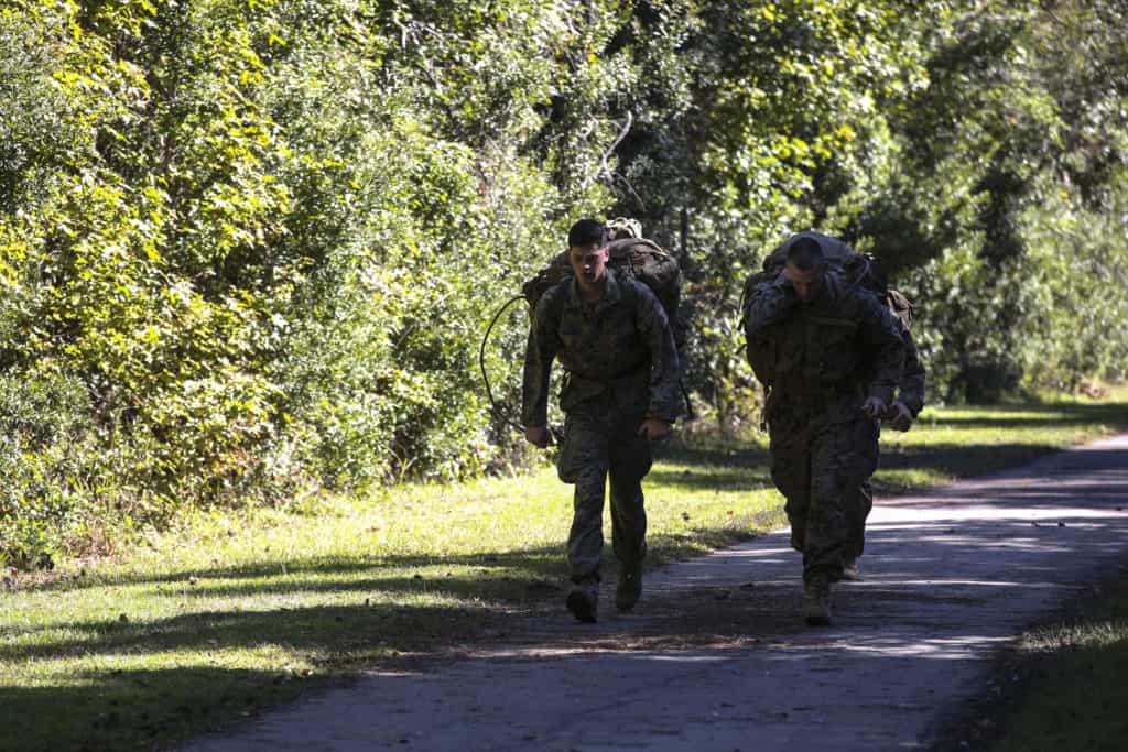 Scout sniper candidates training