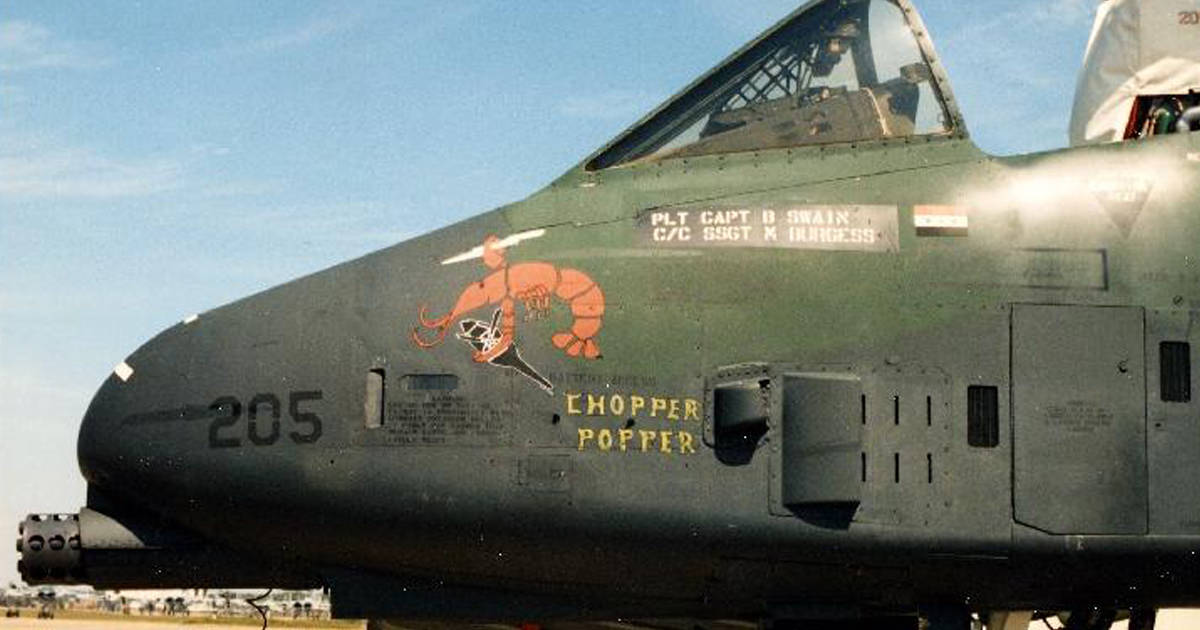 The ‘Chopper Popper’ scored the A-10’s first air-to-air kill…against an Iraqi helicopter