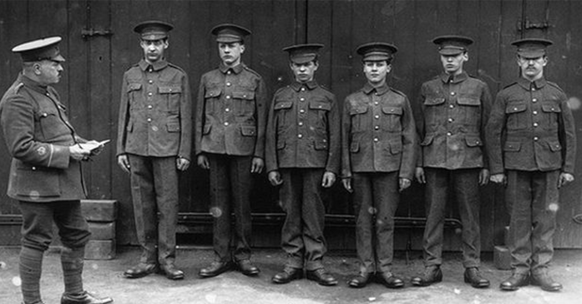 These kids volunteered to fight in the trenches in WWI