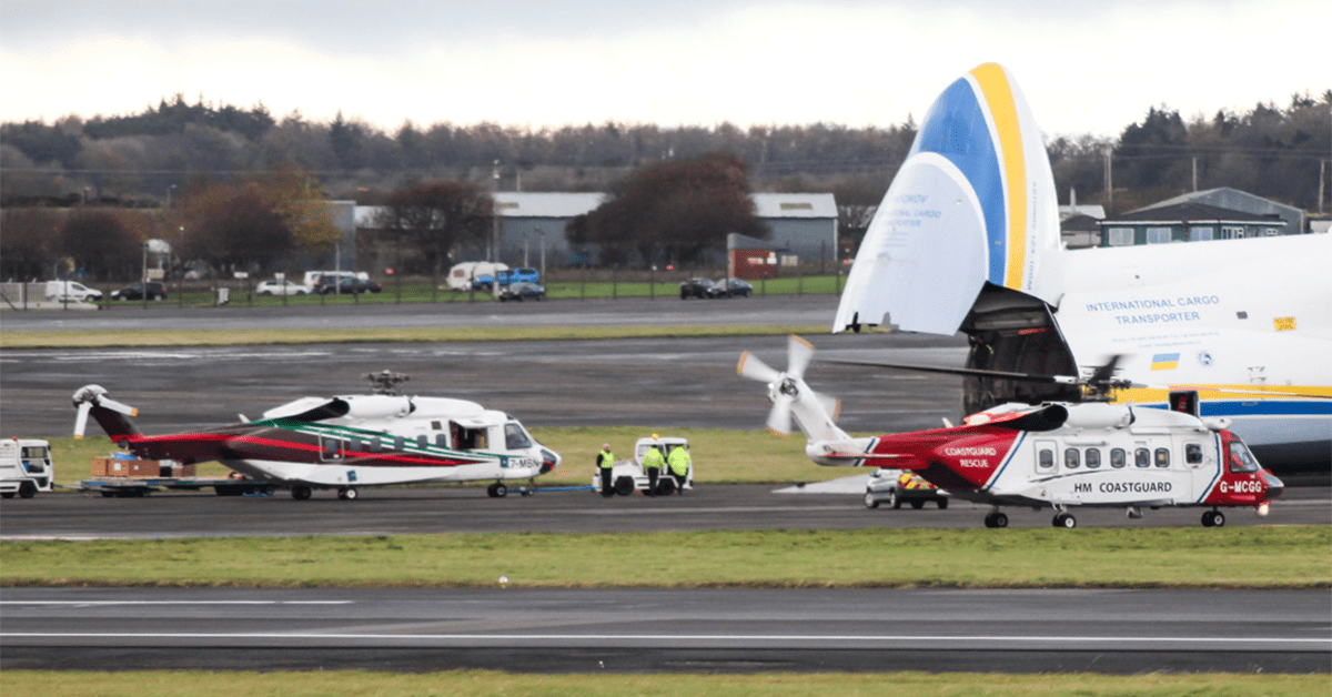 This is how you pack helicopters into a plane