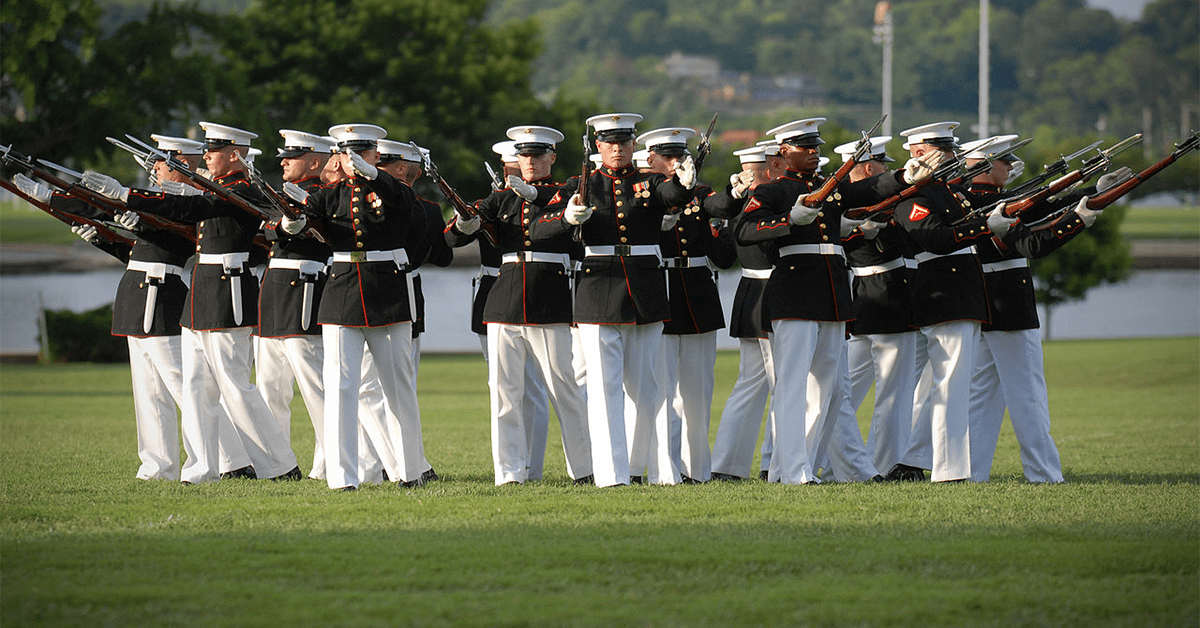 Here’s what it takes to be on the Marine Silent Drill Team