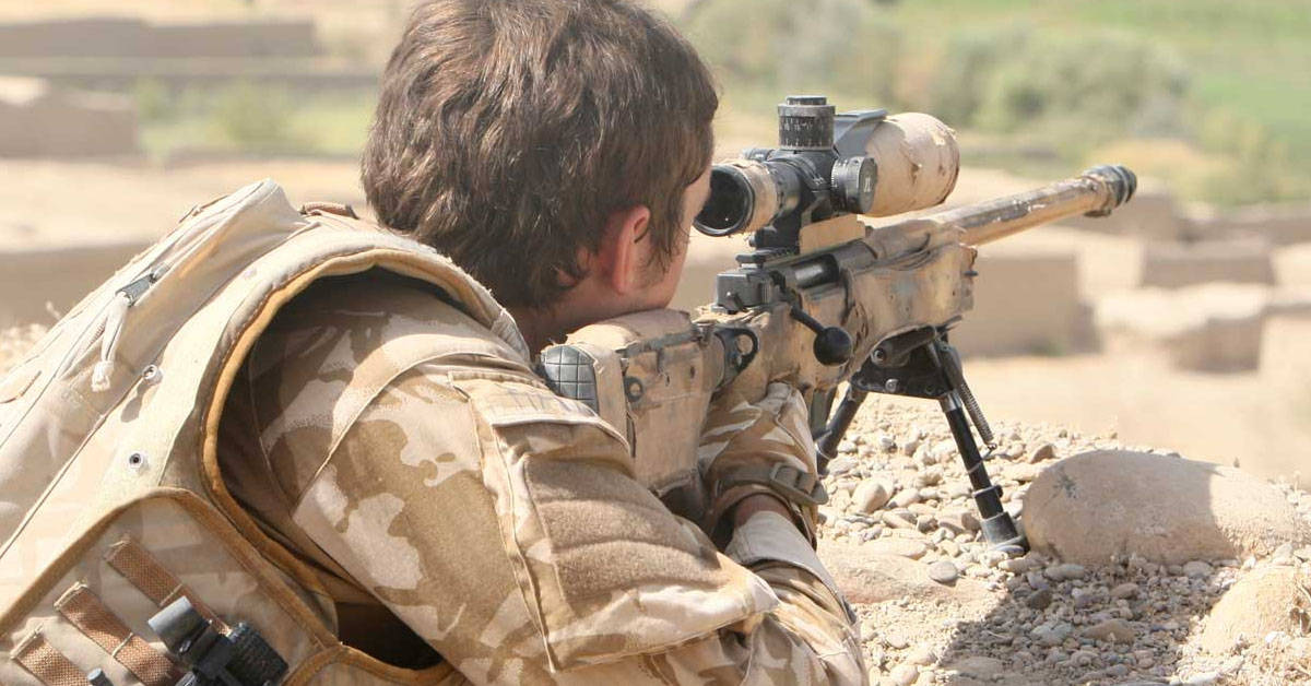 This British sniper took out six insurgents by detonating a Taliban suicide vest