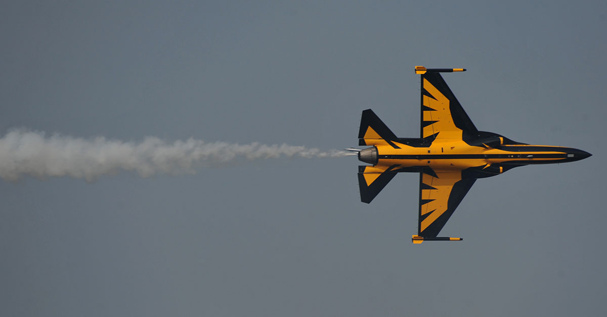 Here is a 360 degree view of Lockheed’s T-50A in flight