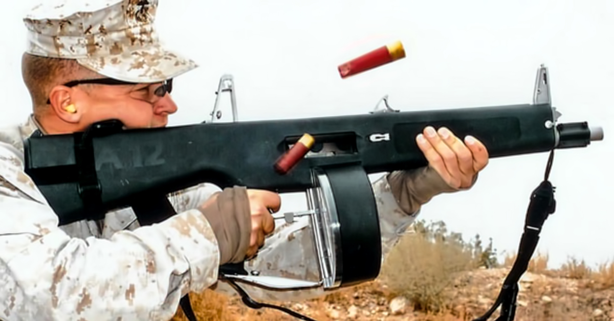 This automatic shotgun fires 360 rounds of bad intentions per minute