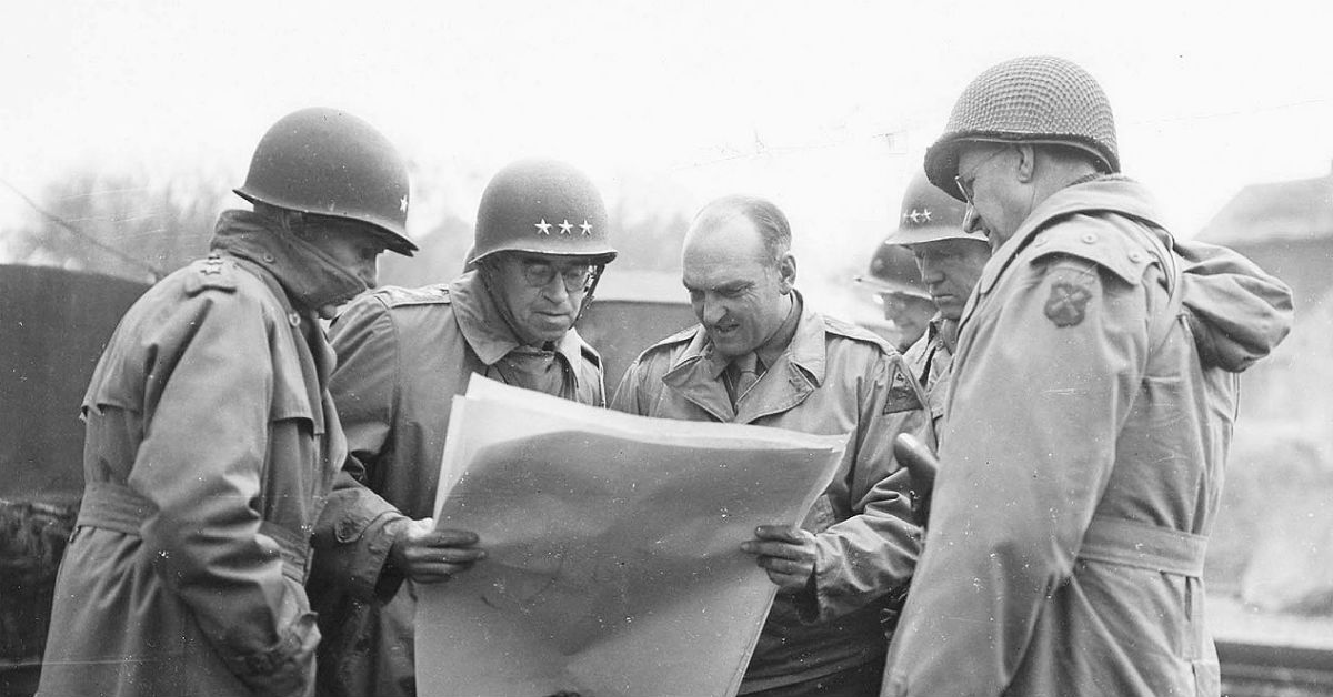 Patton normandy with battalion commanders