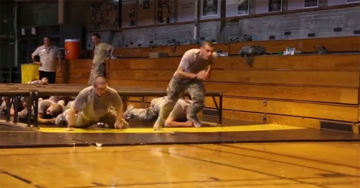 This cadet is the true American Ninja Warrior