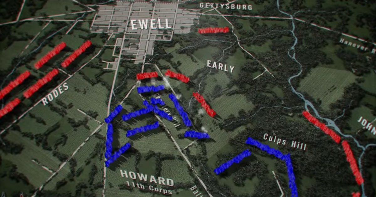 This animated map shows Gettysburg in a whole new way