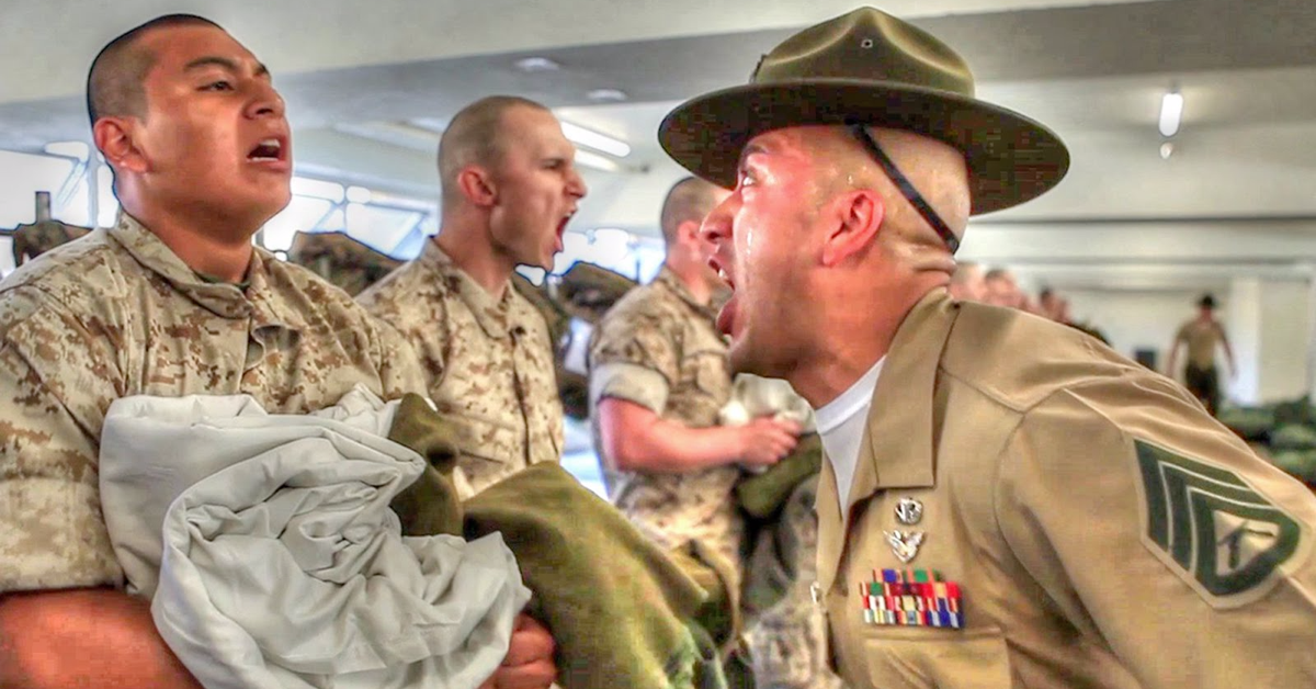 11 images of what it’s like seeing your DI for the first time after boot camp