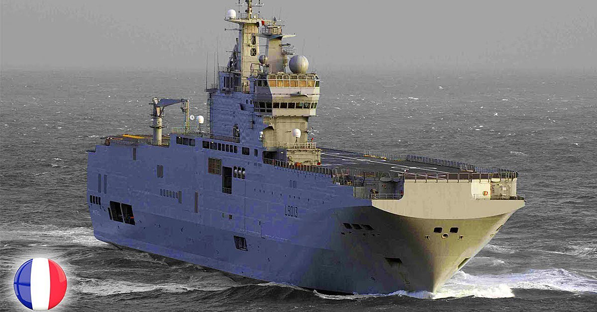 This ship helps French marines storm the beaches