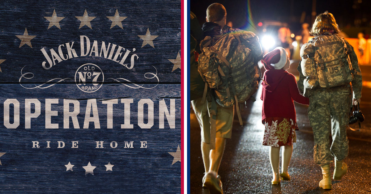 This is how Jack Daniel’s and the ASYMCA help troops go home for the holidays