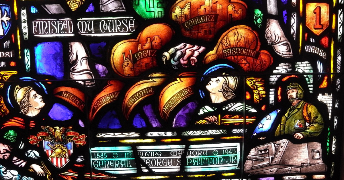 This ‘Church of Patton’ immortalized the General and his Third Army in stained glass