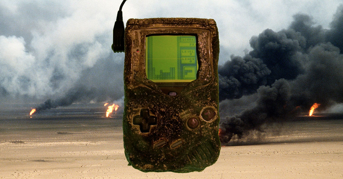 This what happened with the Game Boy that works after being blown up