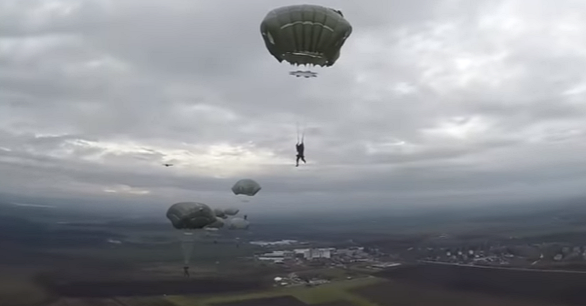 Watch what happens when paratroopers jump with a GoPro