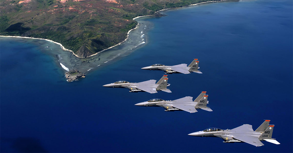 Over 1/4 of Guam is made up of US military