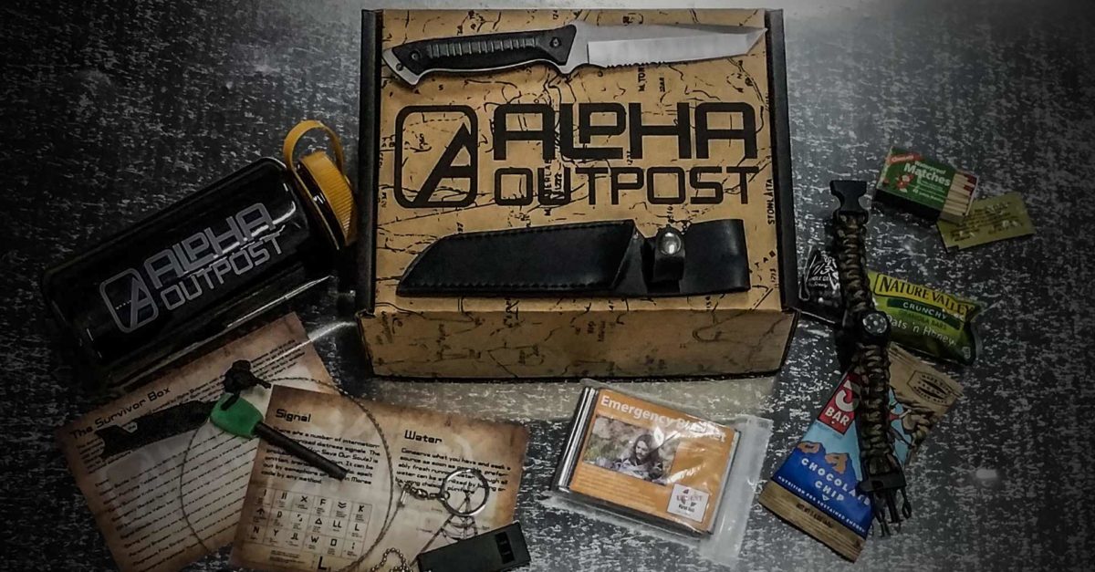 A box of gear from Alpha Outpost for the tactical vet in your life