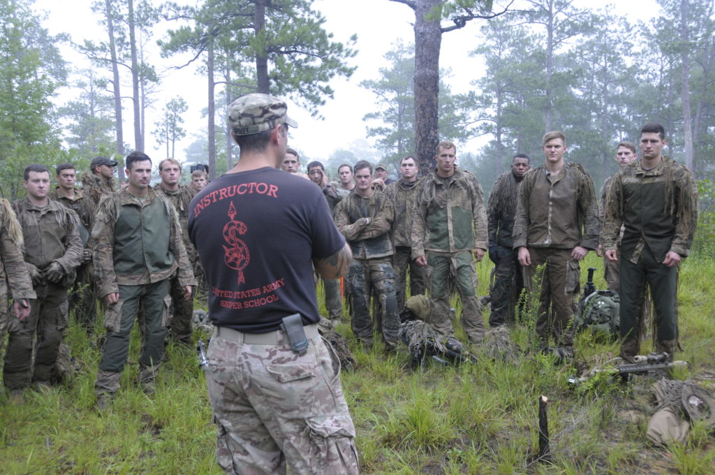 Army sniper school students