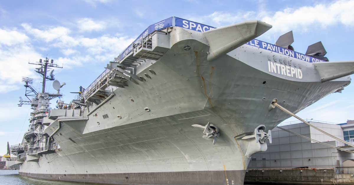 The USS Intrepid will muster its old crew for its 75th anniversary