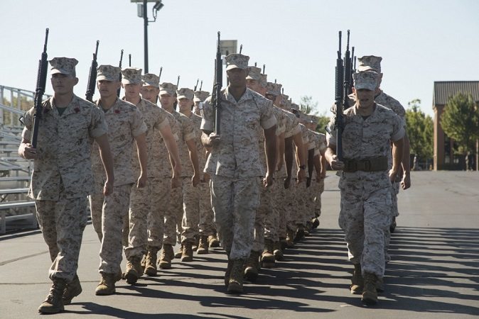 marine corps drill