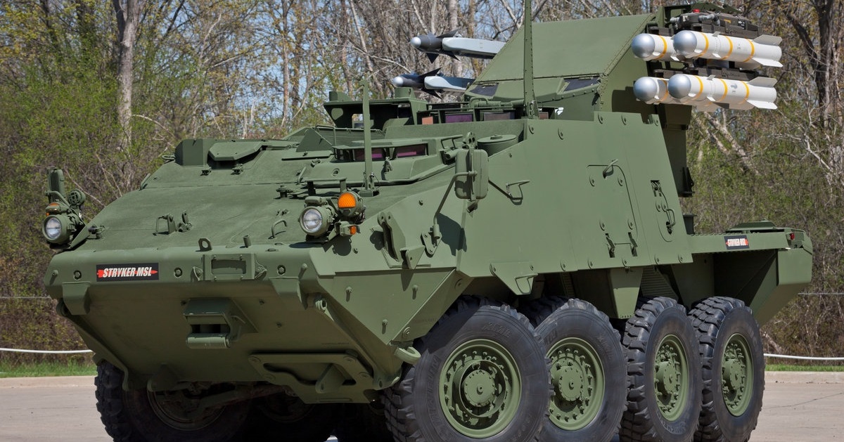 Strykers to be the Army’s short-range air defense solution