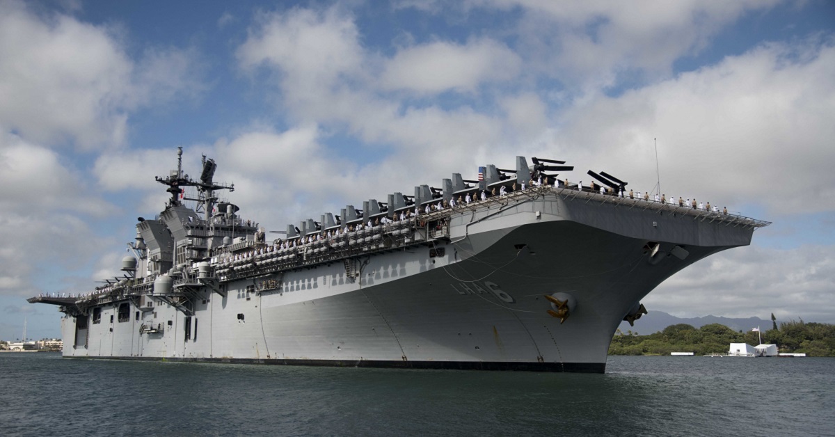 The Navy’s amphibious assault ships can be emergency carriers