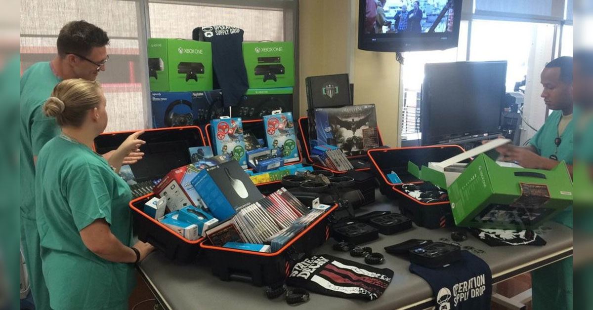 This gaming charity sends troops the greatest care packages