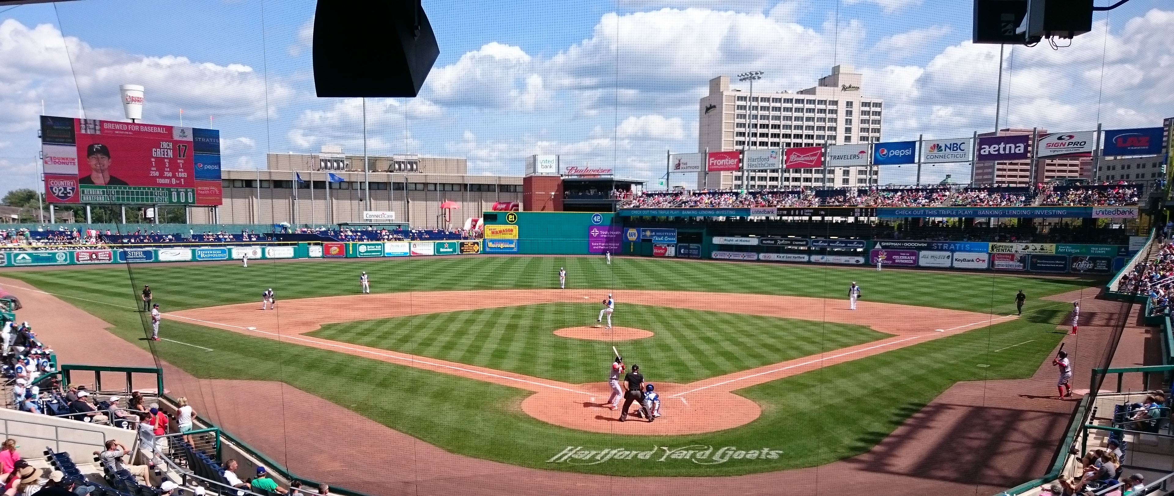 A baseball team playing. Sports are a good place to find camaraderie