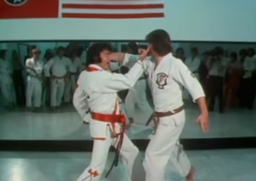 elvis karate demonstration