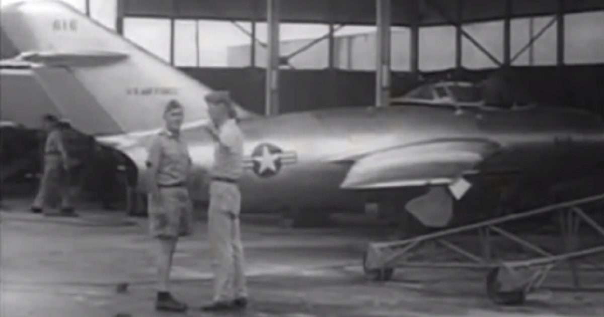 Watch a young Chuck Yeager test fly a stolen MiG-15