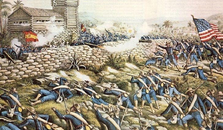 illustration of the battle of san juan hill