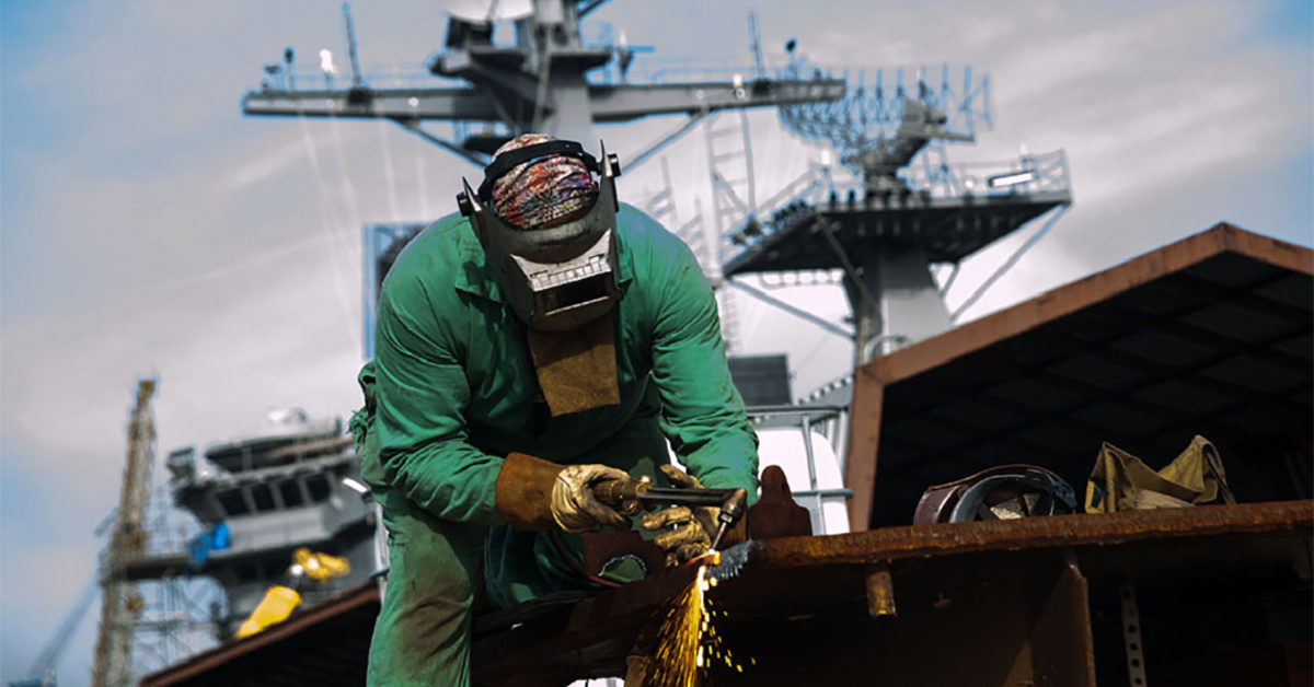 This WWII-era ship got new life fixing helicopters in Vietnam