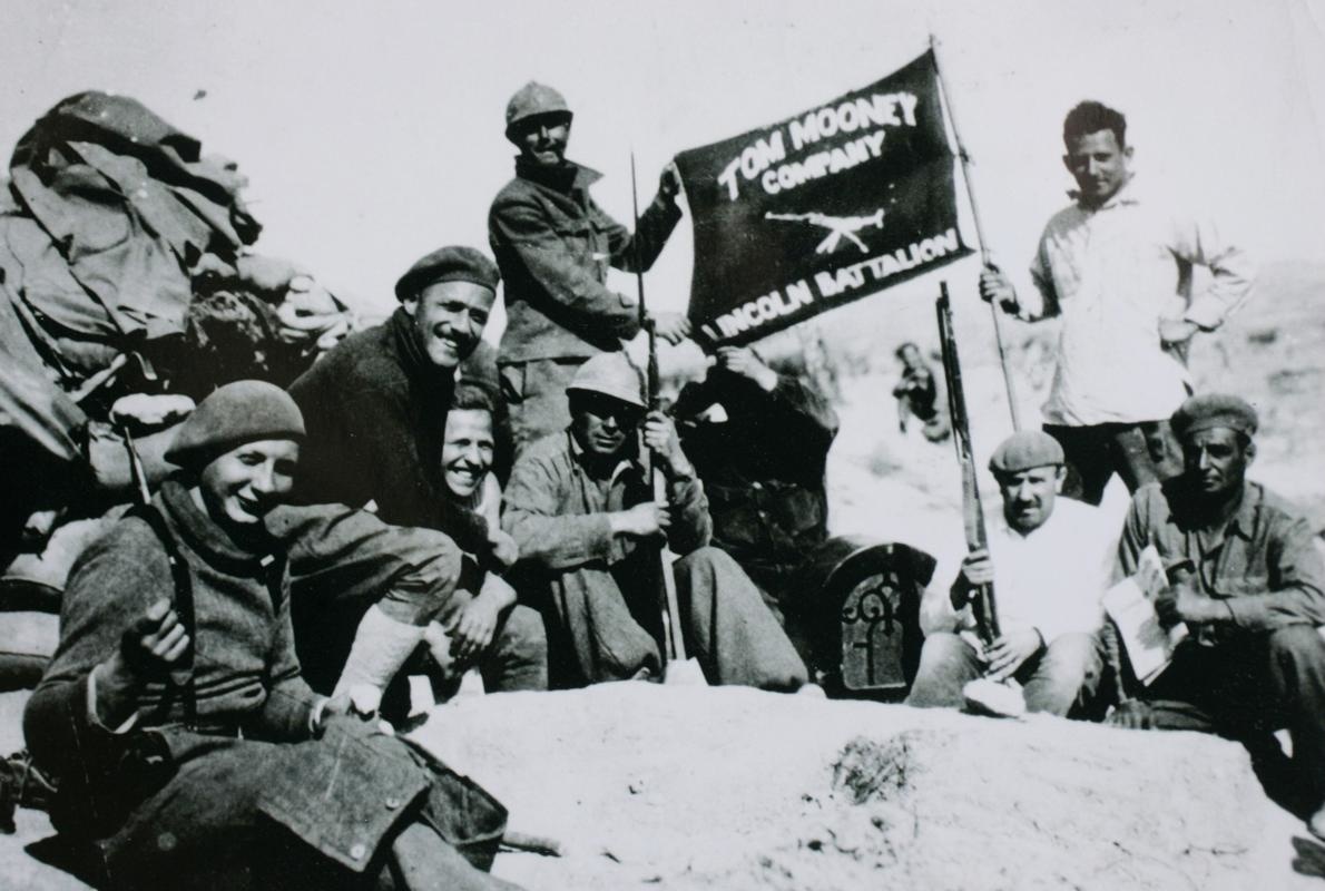 Tom Mooney Company from the Lincoln Battalion. Jarama, Spain, one of many foreign wars 