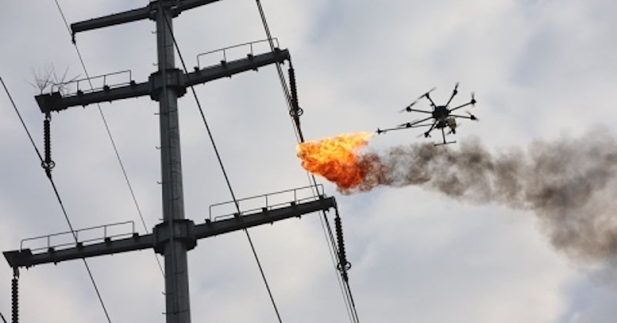This video of a drone with a flamethrower will haunt your dreams