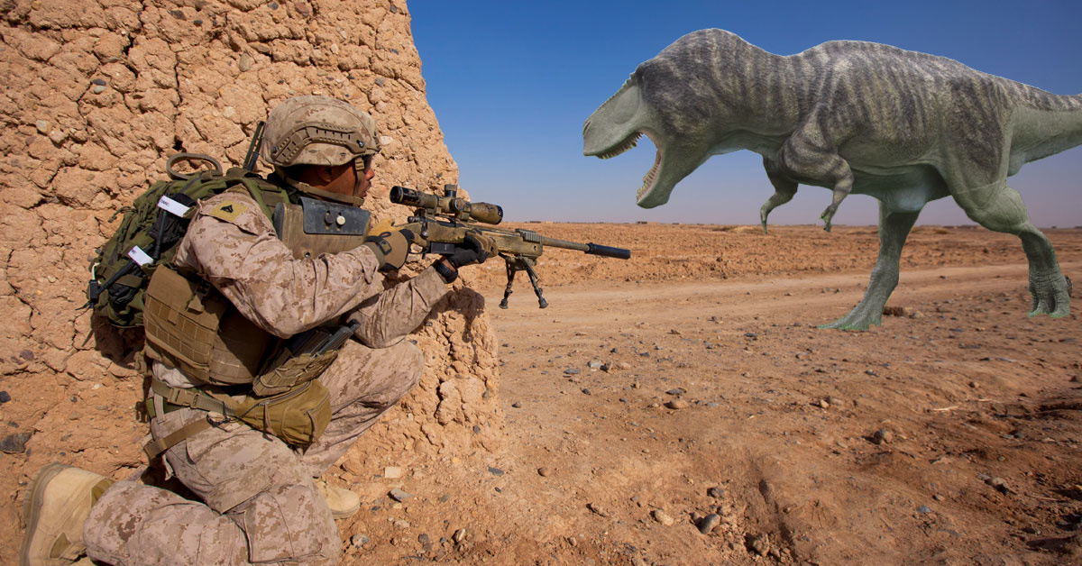 What dinosaur each branch would actually use in combat