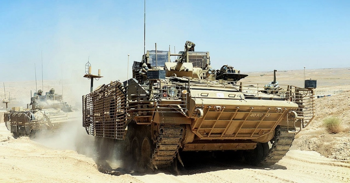 This is the infantry fighting vehicle that hauls British troops into combat