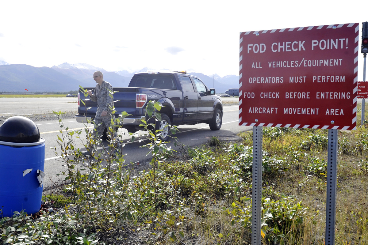 fod checkpoint military sign