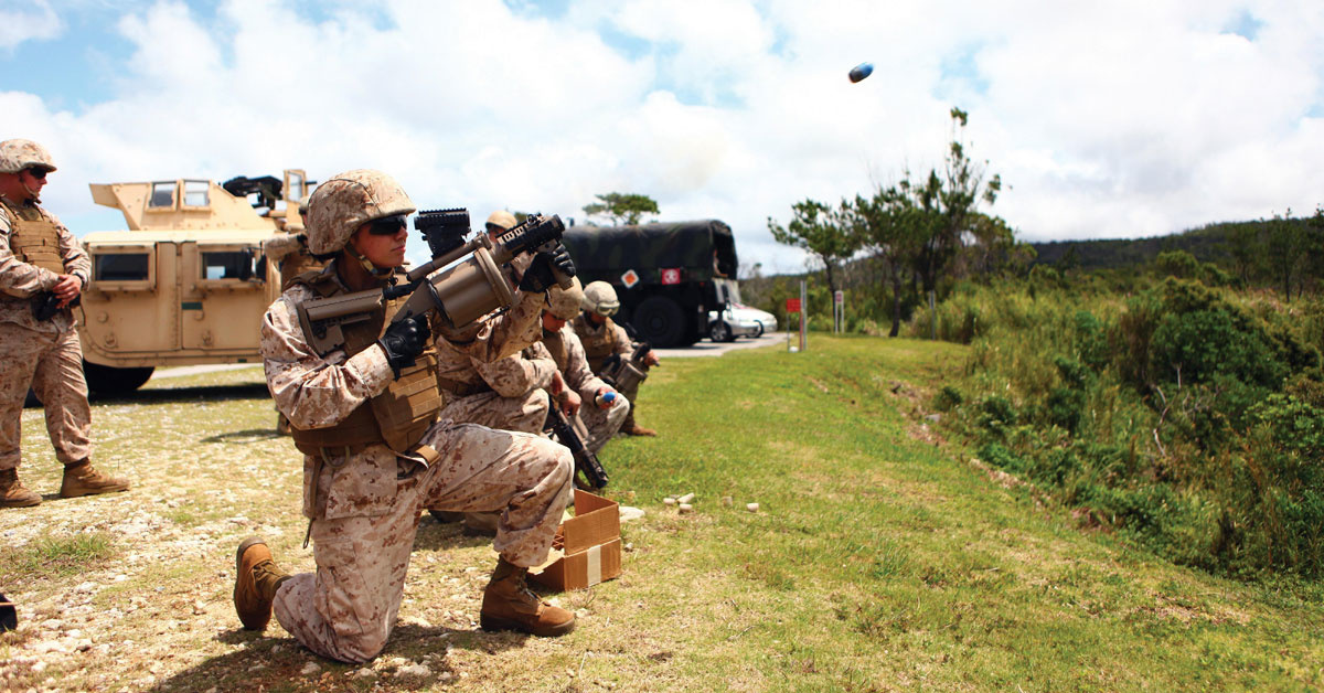 firing a grenade