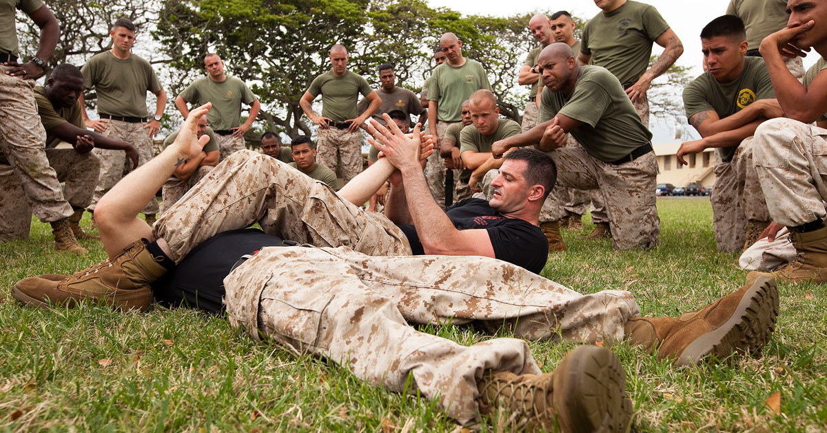 arm bar demonstration