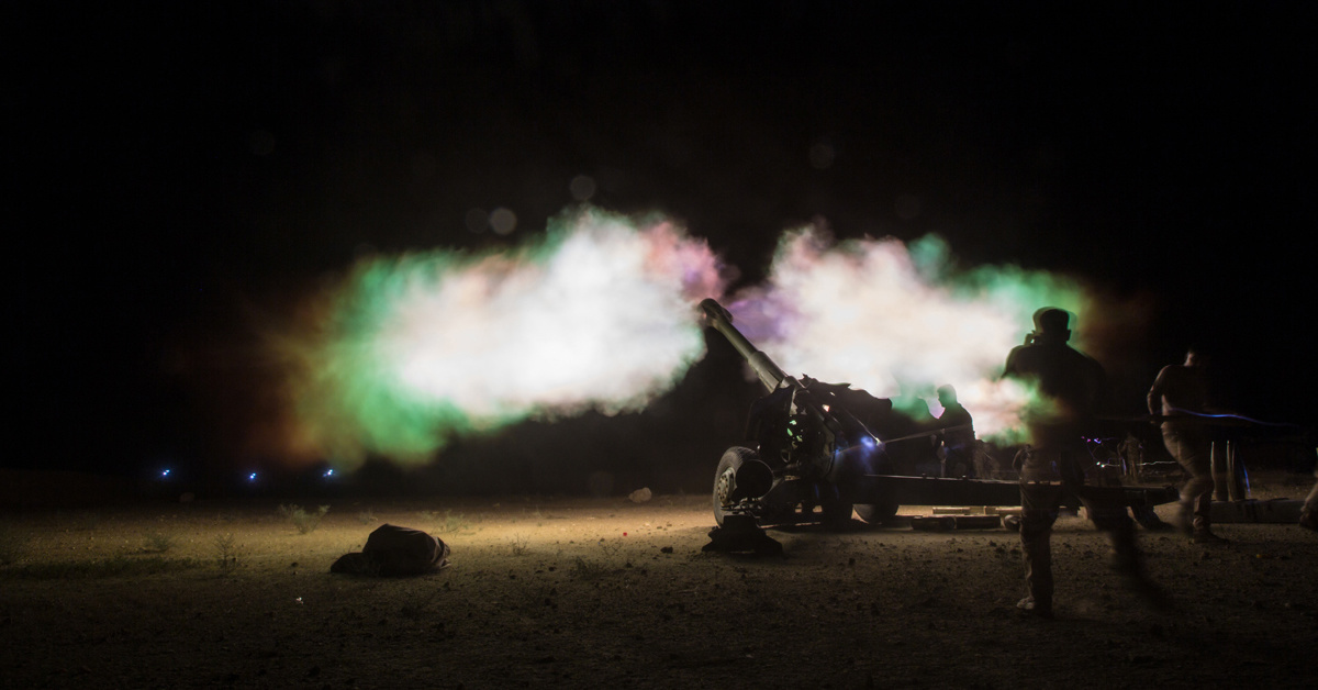 18 photos of troops lighting up the night