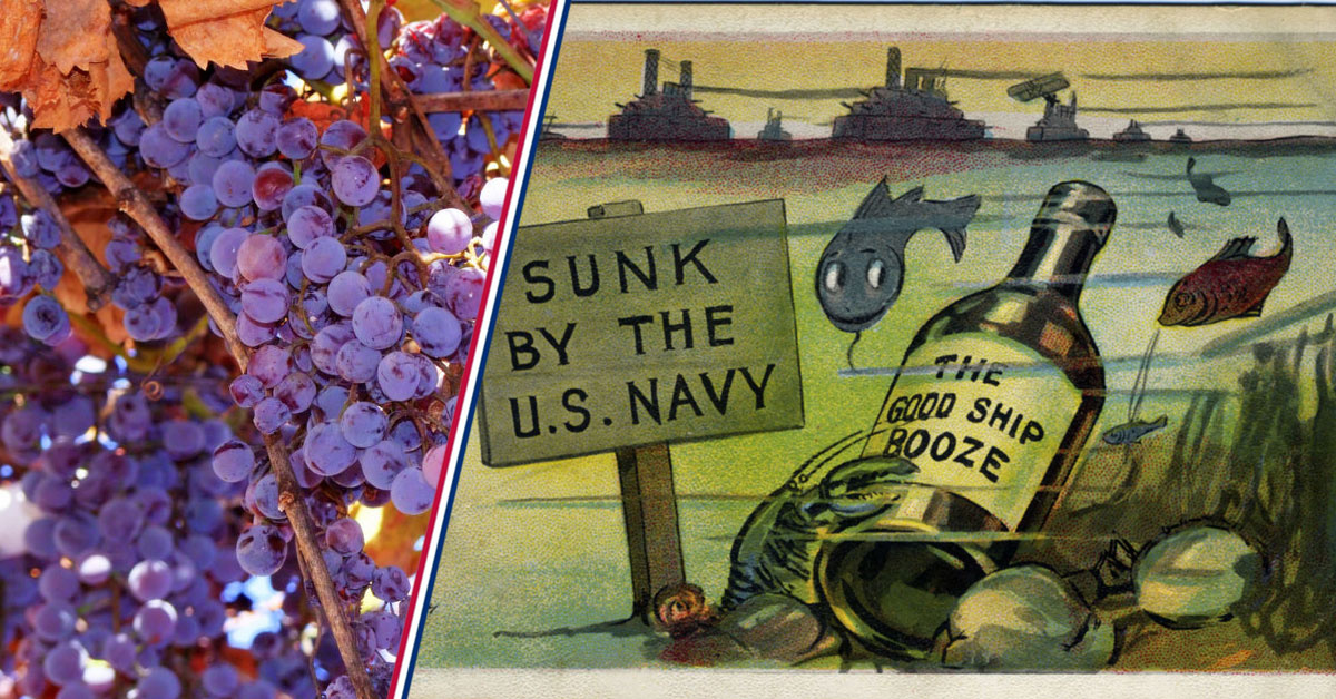 Grape juice was once the unofficial drink of the Navy