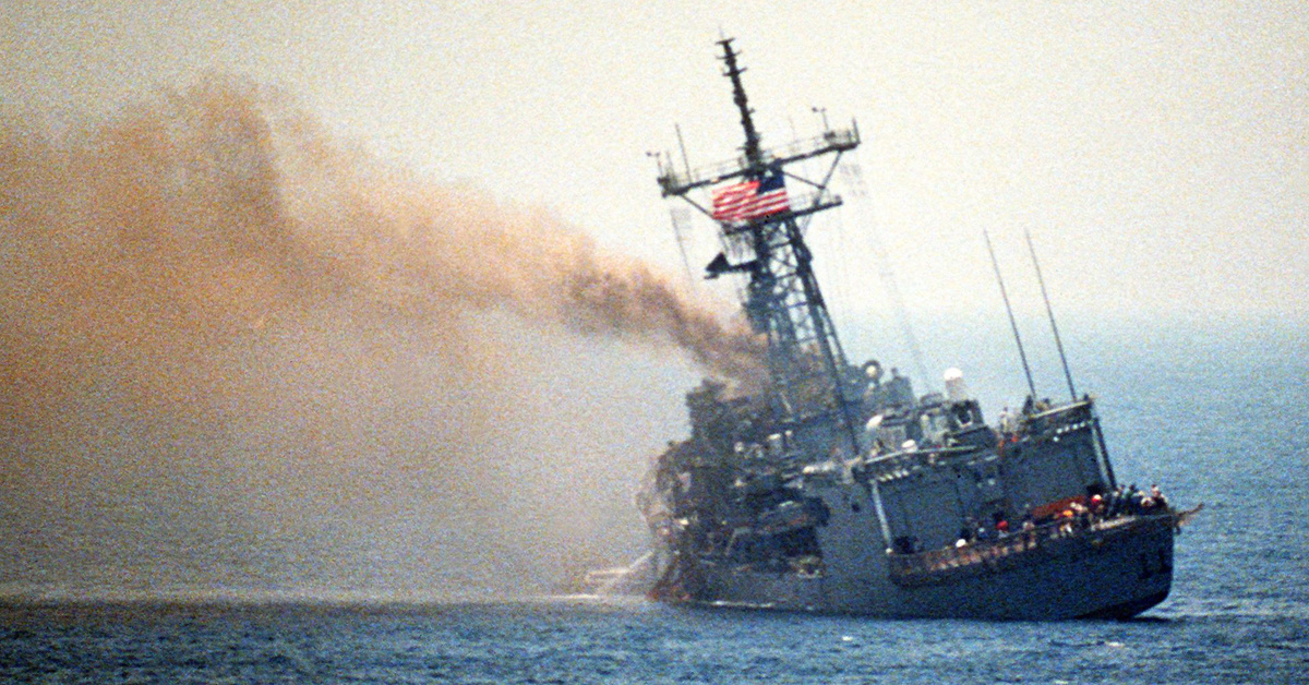 The only successful missile attack on a US warship was an Iraqi sucker punch
