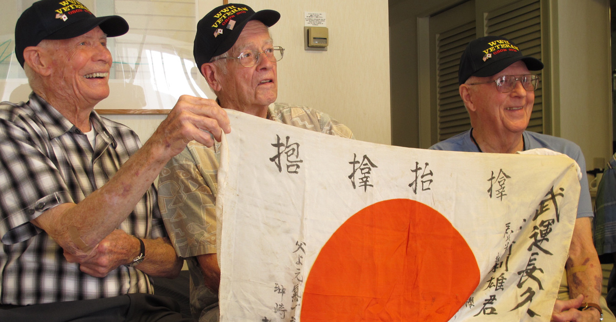 Why World War II veterans are returning captured Japanese flags