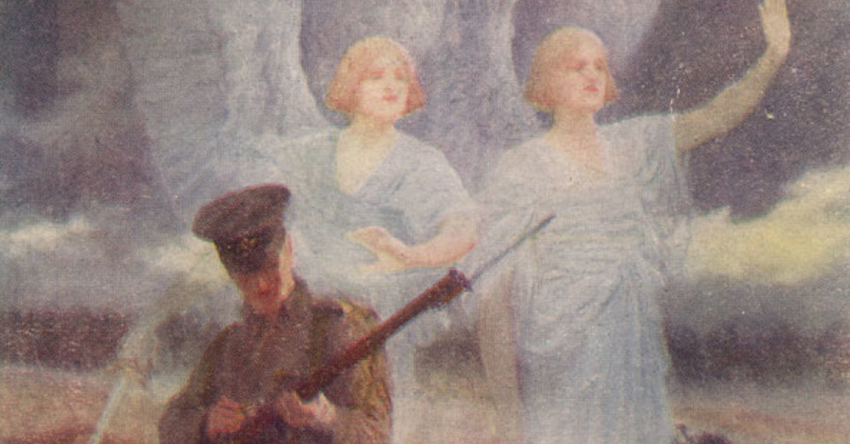 These British troops claimed to be rescued by angels in WWI