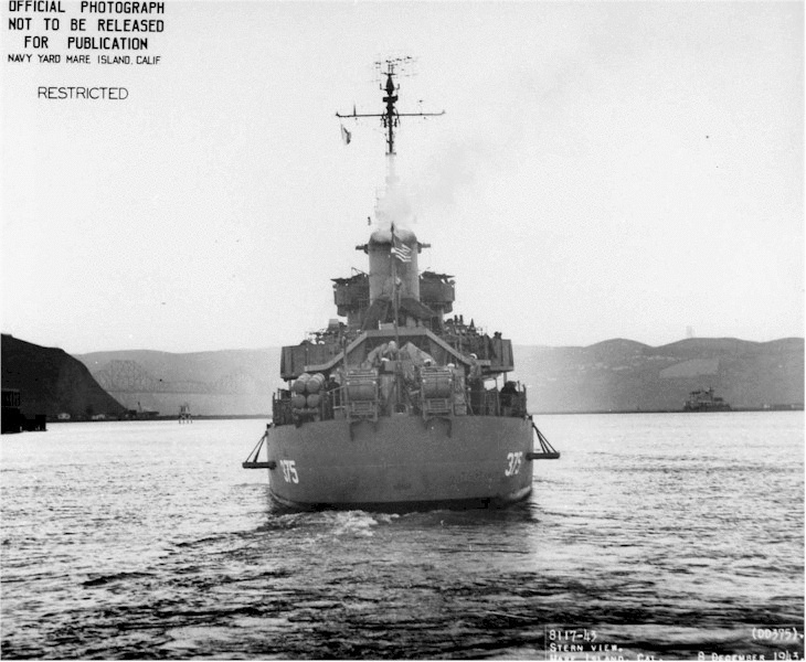 uss downes sails away at pearl harbor