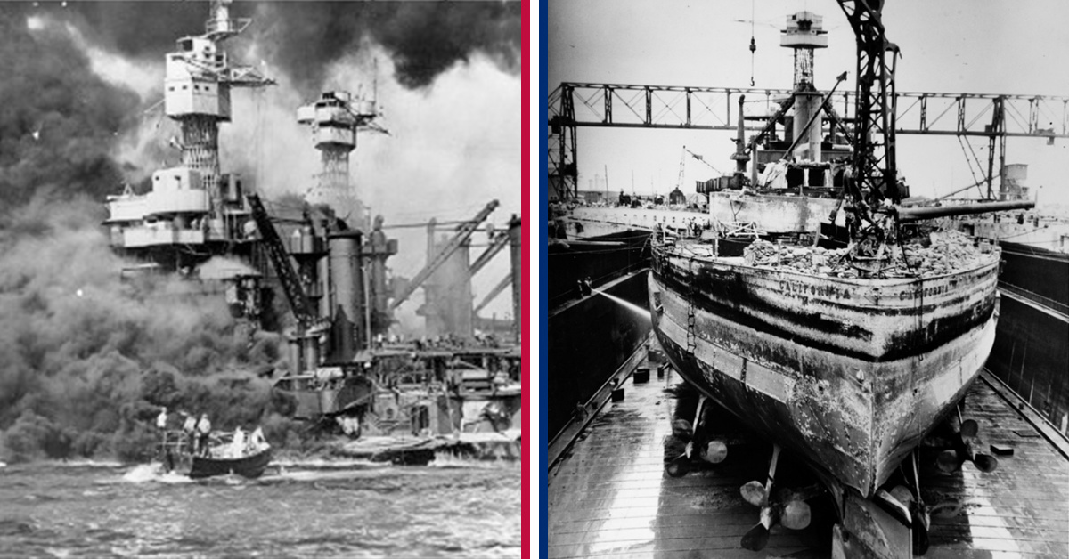 7 ships sunk at Pearl Harbor fought in World War II