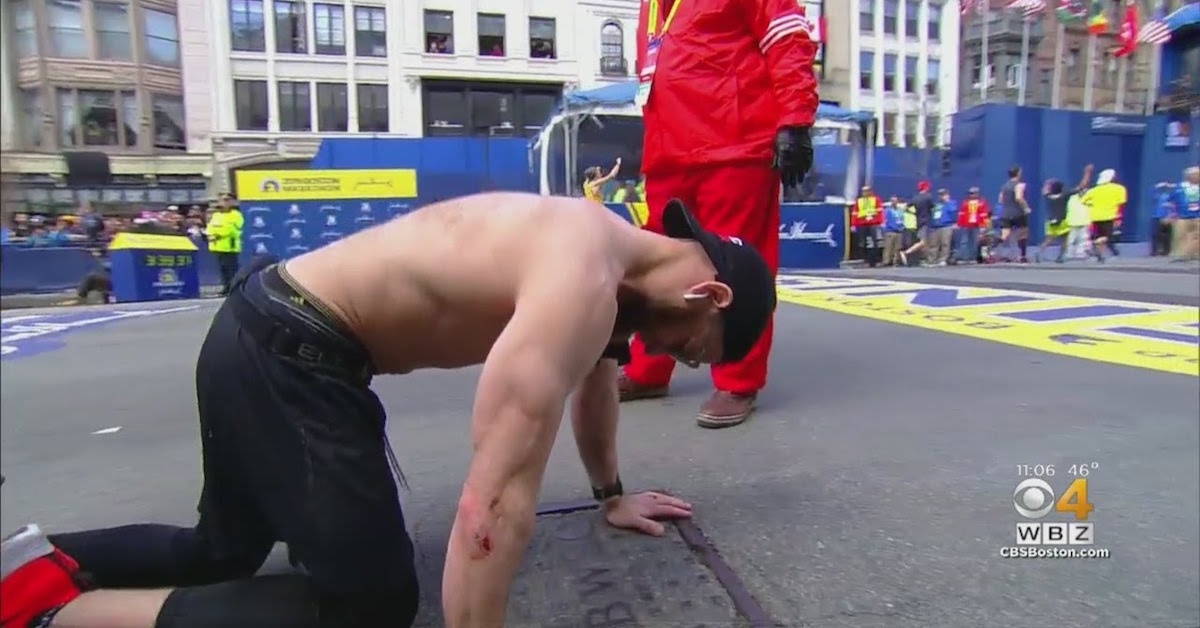 Marine vet crawled across Boston Marathon finish line, honored fallen friends