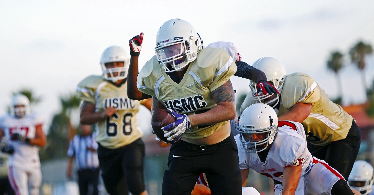 Three ways playing football for the military is nothing like playing in college