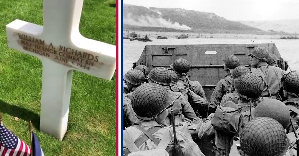 Watch how sand from Omaha Beach brightens veterans’ tombstones