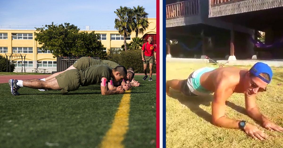 Former Marine smashes new USMC PFT Plank